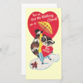 ヴィンテージラクーンバレンタイン シーズンカード (正面/裏面)