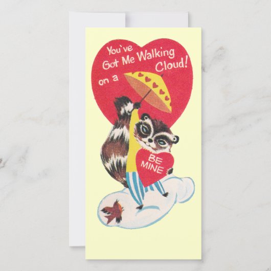 ヴィンテージラクーンバレンタイン シーズンカード (正面)