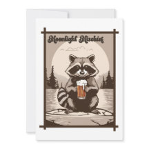 ヴィンテージラクーンライトムーンライトミーチーフアウトドアビベス