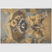 ヴィンテージラクーンレディ魅力的ーラクーンデコップページ 薄葉紙 (正面)