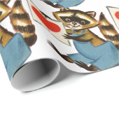 ヴィンテージラクーン愛 ラッピングペーパー (ロールコーナー)