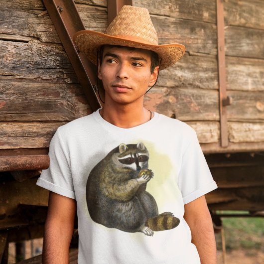 ヴィンテージラクーン父親の日の彼氏への贈り物 Tシャツ