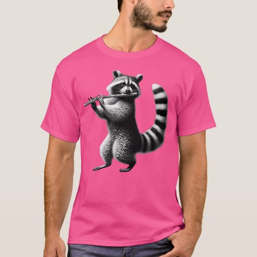 ヴィンテージラク遊ーンのフルート奏者 Tシャツ (正面)