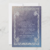 ヴィンテージラグジュアリーきらめくドレスティアラ・キンセアニラ 招待状 (裏面)