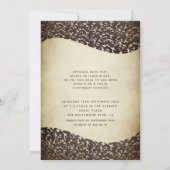 ヴィンテージラグジュアリーダマスク金ゴールドティアラQuinceaenera Inv 招待状 (裏面)