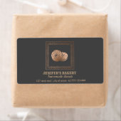 ヴィンテージラグジュアリーロゾゴールド·ドーナツとスイーツ ラベル (インサイチュ)