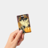 ヴィンテージラグドールハロウィン猫 バッジ (手持ち)