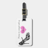 ヴィンテージラゲッジタグ ラゲッジタグ (正面縦)