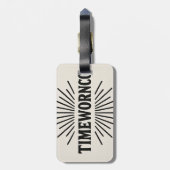 ヴィンテージラゲッジタグ – レトロ写真Tra ラゲッジタグ (裏面縦)