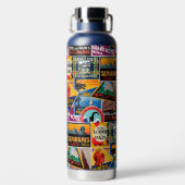 ヴィンテージラゲッジラベルウォーターボトル ウォーターボトル (背面)