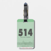 ヴィンテージラゲージタグ ラゲッジタグ (裏面縦)