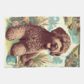 ヴィンテージラゴットロマグノロイラストレーション キッチンタオル (横)