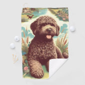 ヴィンテージラゴットロマグノロイラストレーション ゴルフタオル (インサイチュ)