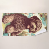 ヴィンテージラゴットロマグノロイラストレーション バスタオル (バスタオル)