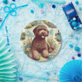 ヴィンテージラゴットロマグノロイラストレーション ペーパープレート (パーティー)