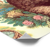 ヴィンテージラゴットロマグノロイラストレーション ポスター (角)