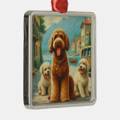 ヴィンテージラゴットロマグノロイラストレーション メタルオーナメント (右)