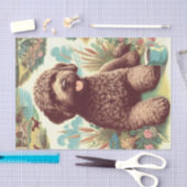 ヴィンテージラゴットロマグノロイラストレーション 薄葉紙 (クラフト)