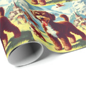 ヴィンテージラゴットロマグノロ絵画ドッグズ ラッピングペーパー (ロールコーナー)