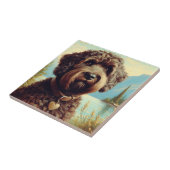 ヴィンテージラゴットロマグノロ絵画ーズ タイル (側面)