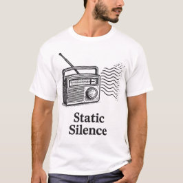 ヴィンテージラジオのタイトル : 静寂なる雑音 Tシャツ