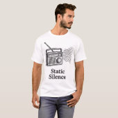 ヴィンテージラジオのタイトル : 静寂なる雑音 Tシャツ (正面フル)