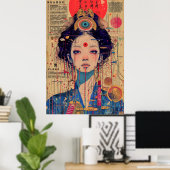 ヴィンテージラジオ記録技術ポスター ポスター (ホームオフィス)