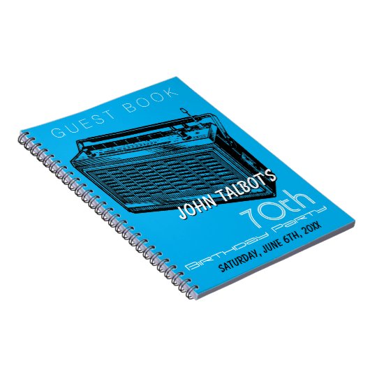 ヴィンテージラジオ70th誕生日パーティーゲストブック ノートブック (右側)