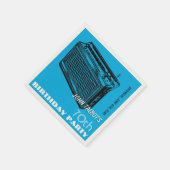 ヴィンテージラジオ70th誕生日パーティー紙ナプキンス スタンダードカクテルナプキン (角)