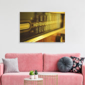 ヴィンテージラジオ – グロー キャンバスプリント (インサイチュ (リビング))