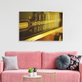 ヴィンテージラジオ – グロー キャンバスプリント (インサイチュ (リビング))