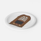 ヴィンテージラジオ ペーパープレート (アングル)