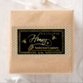 ヴィンテージラスティッククラフト金ゴールドミツバチ蜂蜜の瓶ラベル ラベル (インサイチュ)