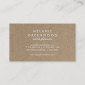 ヴィンテージラスティックフローラル 名刺 (裏面)