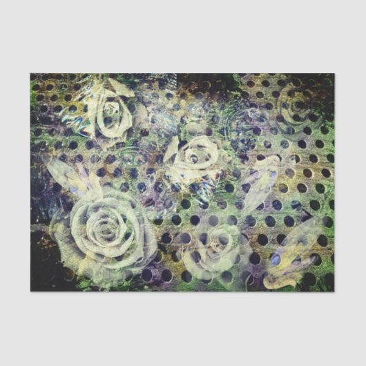 ヴィンテージラスティバラ&エンジェルウィングティッシュペーパー 薄葉紙 (正面)