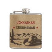 ヴィンテージラストロデオ素朴カウボーイバチュラーパーティ フラスク (正面)