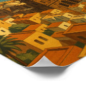 ヴィンテージラスパルマグランカナリアシティビュー ポスター (角)