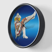 ヴィンテージラスベガスガル 壁時計 (傾斜)