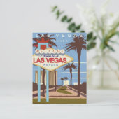 ヴィンテージラスベガスネバダウェルカム ポストカード (スタンド正面)