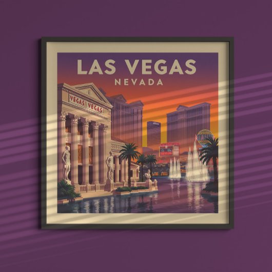 ヴィンテージラスベガスネバダ ポスター