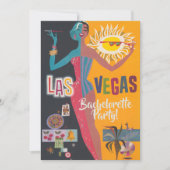 ヴィンテージラスベガスバチェロレッテ週末パーティー 招待状 (正面)