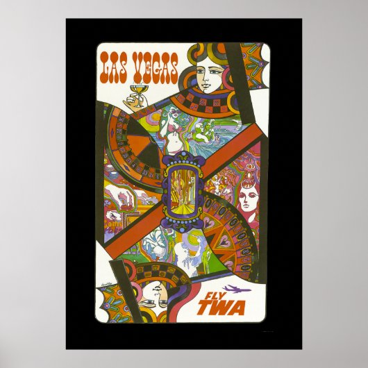 ヴィンテージラスベガス旅行ポスター ポスター (正面)