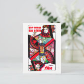 ヴィンテージラスベガス賭博クイーントラベル ポストカード (スタンド正面)