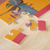 ヴィンテージラスベガス賭博旅行ポスターアート ジグソーパズル (側面)