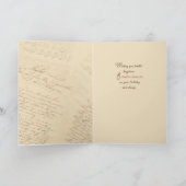 ヴィンテージラズベリーガール誕生日 カード (内部)