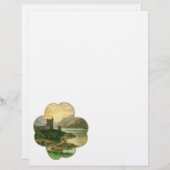 ヴィンテージラッキー金ゴールドシャームロックとアイルランドの城 (正面/裏面)