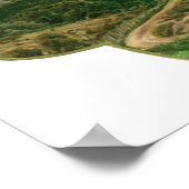 ヴィンテージラッキー金ゴールドシャームロックとアイルランドの城 ポスター (角)