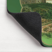 ヴィンテージラッキー金ゴールドシャームロックとアイルランドの城 マウスパッド (コーナー)