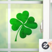 ヴィンテージラッキー4葉ハートクローバー ウィンドウサイン (ホーム)