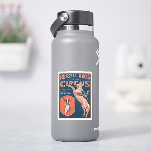ヴィンテージラッセル・ブラザーズ・サーカスのポスター。 シール (HydroFlask)